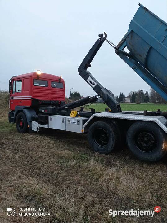 Samochód Man hakowiec Ciechanów