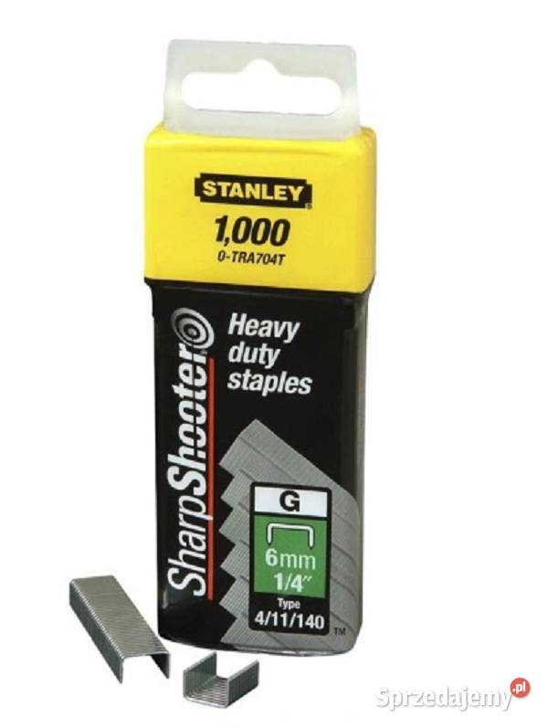 STANLEY zszywki do takera TYP A 6mm Materiały budowlane Lublin sprzedam