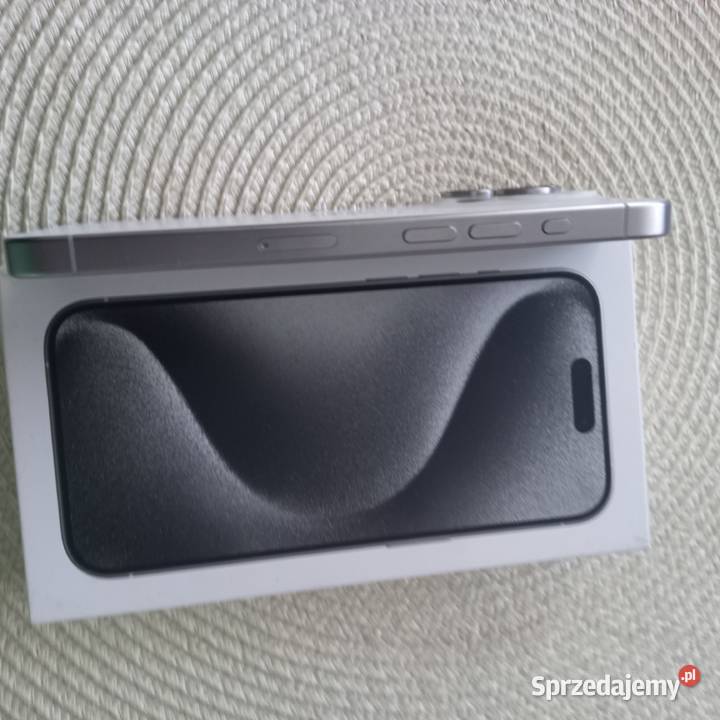iPhone 15 Pro 128GB Biały Tytan Stan IGŁA BOX Warszawa sprzedam
