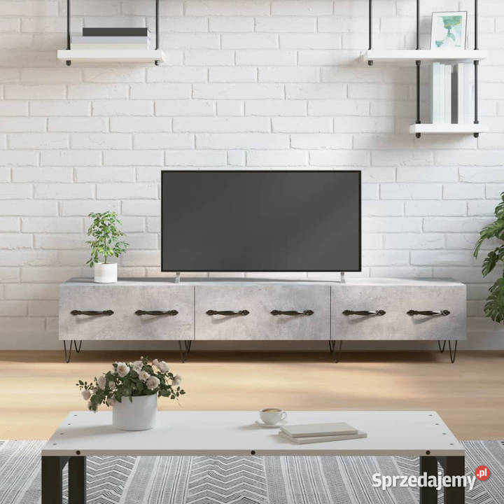Szafka pod telewizor szarość betonu 150x36x30 Dom i Ogród Warszawa sprzedam