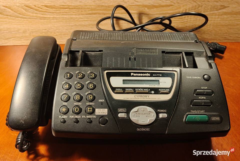 Telefon analogowy Fax Panasonic KXFT 78 plus 13 Jastrzębie-Zdrój sprzedam