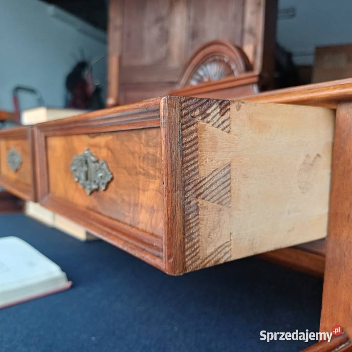Antyczne Eklektyczne Biurko z wysuwanym blatem wielkopolskie
