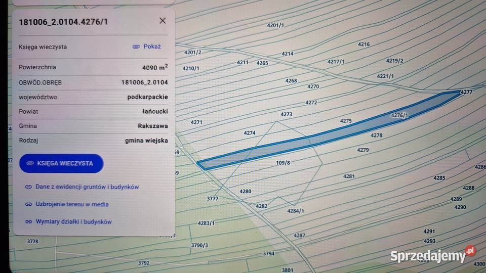Działka rolna zalesiona 6zł/m2 Rakszawa