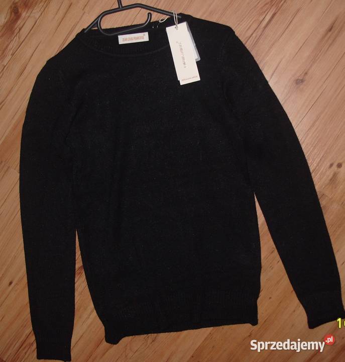 czarny cieplutki sweter JEAN LOUIS FRANCOISE rML Rawicz