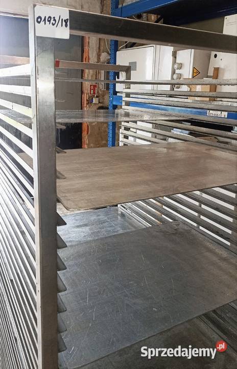 Wózek transportowy ze stali nierdzewnej na tace Jelenia Góra