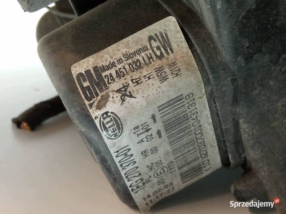 LAMPA PRZÓD LEWA EU 24451032 Opel Astra III świętokrzyskie