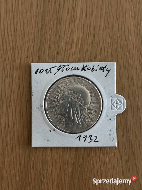 Moneta 10 zl Glowa Kobiety 1932 Numizmatyka Puławy