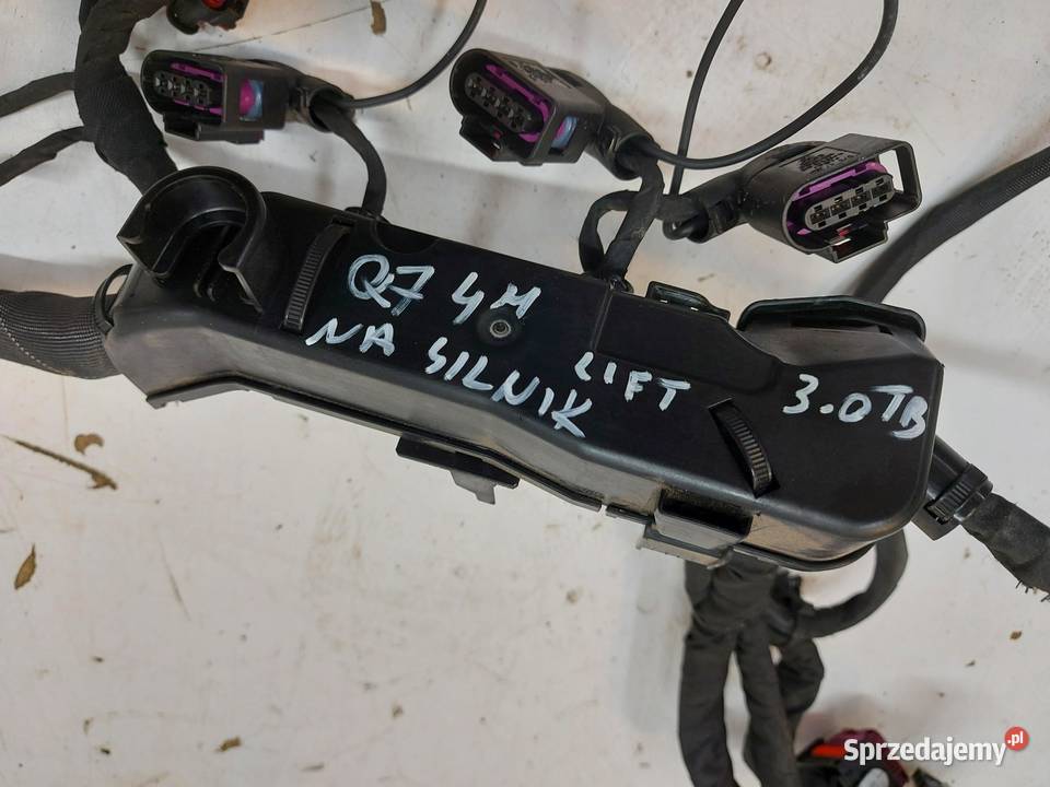 Audi Q7 II LIFT wiązka instalacja na silnik osobowe
