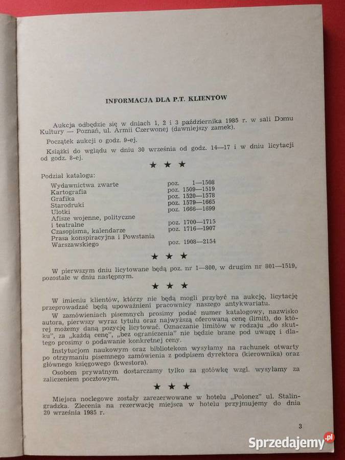 2618 Katalog Książek Poszukiwanych Z Cenami