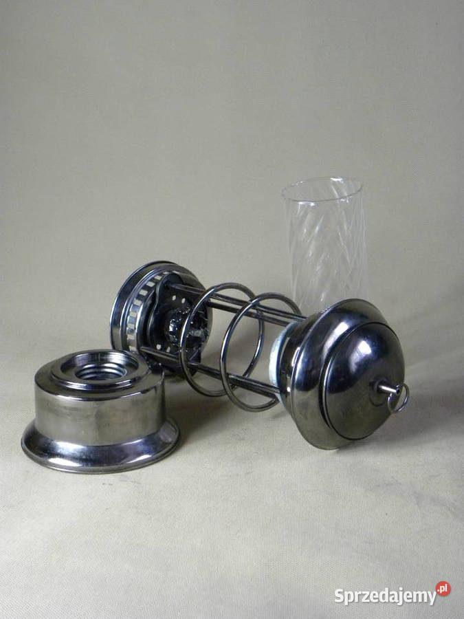 Metalowa stołowa lampa naftowa Antyki, Sztuka, Kolekcje Legnica