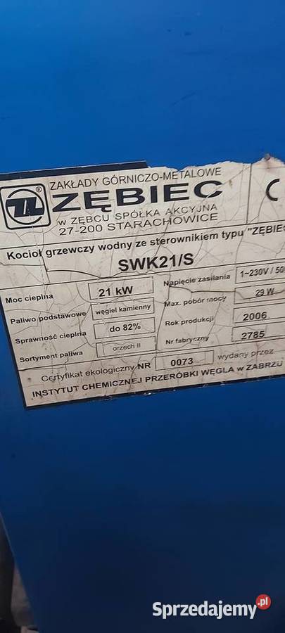 Części pieca zębiec łódzkie Ciężkowice sprzedam