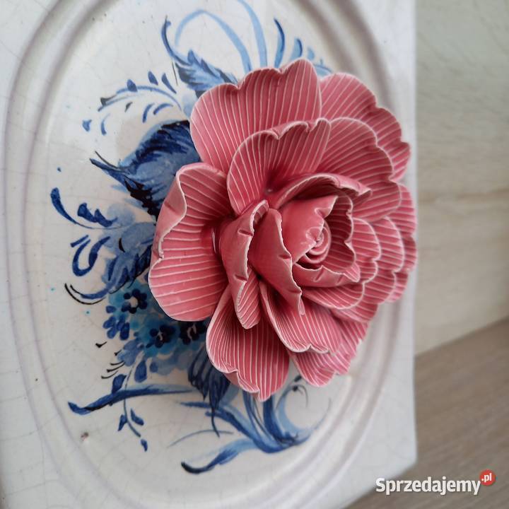 Dekoracyjny ceramiczny kafel kwiat róża Warszawa sprzedam