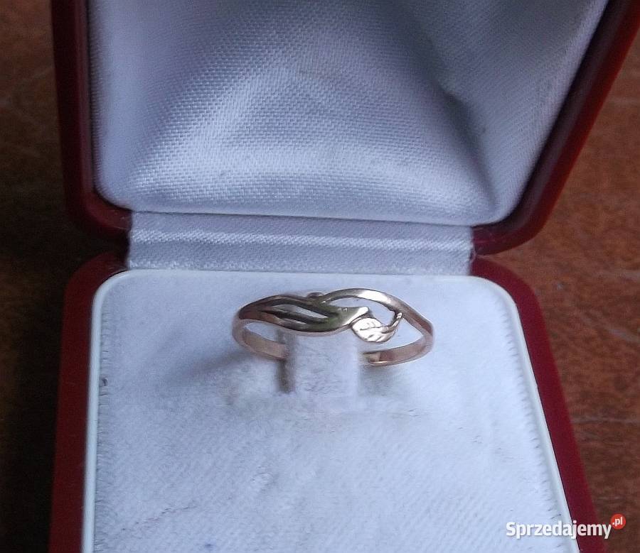 złoty pierścionek pr583 10 Pierścionki Suwałki