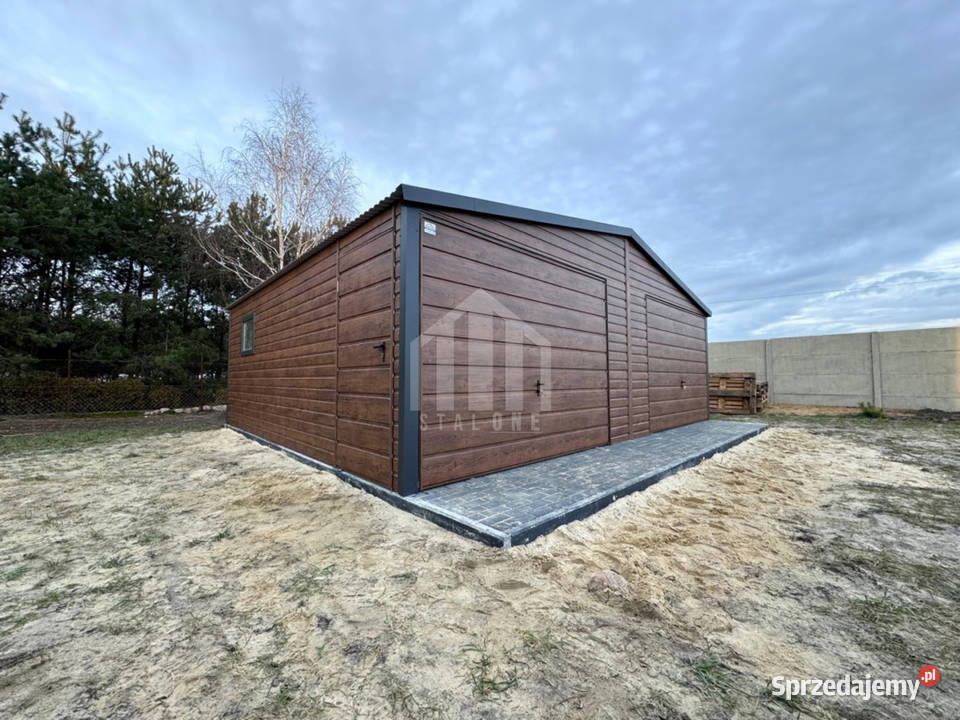 Garaż blaszany 7x5m 2x brama drzwi 2x okno Lubartów