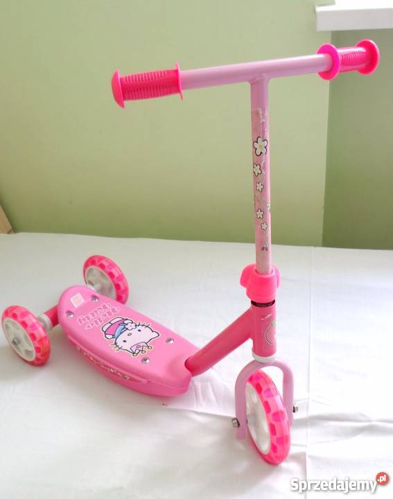 Hulajnoga trzykołowa 3 kołowa dziewczynki HELLO Rolki, wrotki i hulajnogi Bydgoszcz