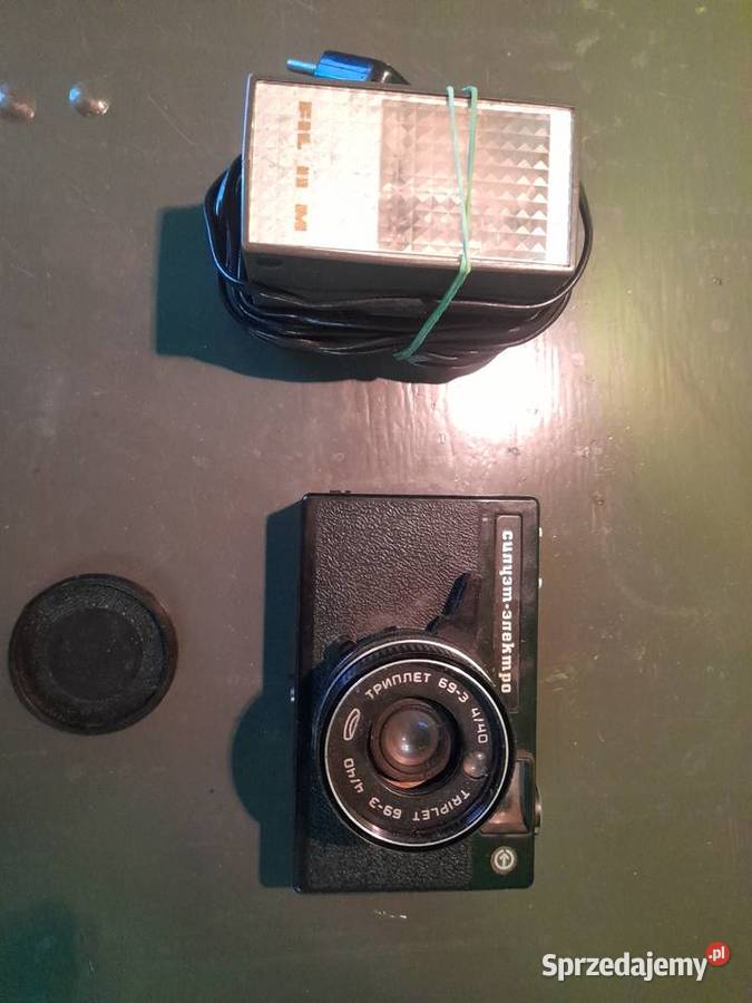 Aparat fotograficzny ZSRR i lampa blyskowa Fil Antyki, Sztuka, Kolekcje dolnośląskie Oleśnica
