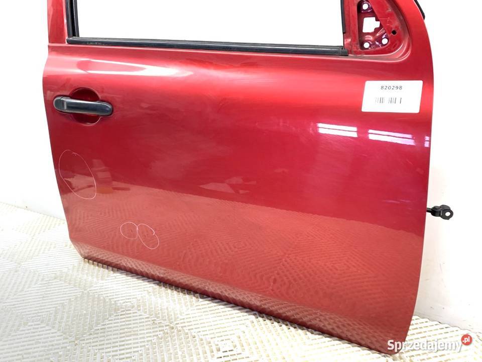 DRZWI PRAWY PRZÓD NISSAN MICRA K13 Hatchback RED Karoseria