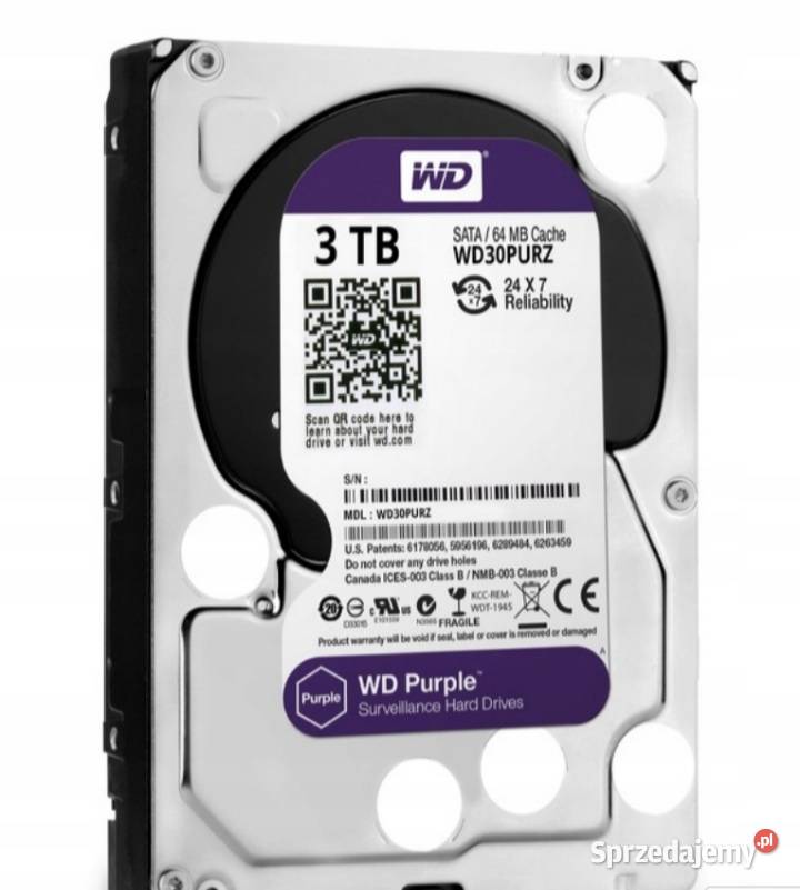 Dysk WD Purple 3TB 35 Wrocław