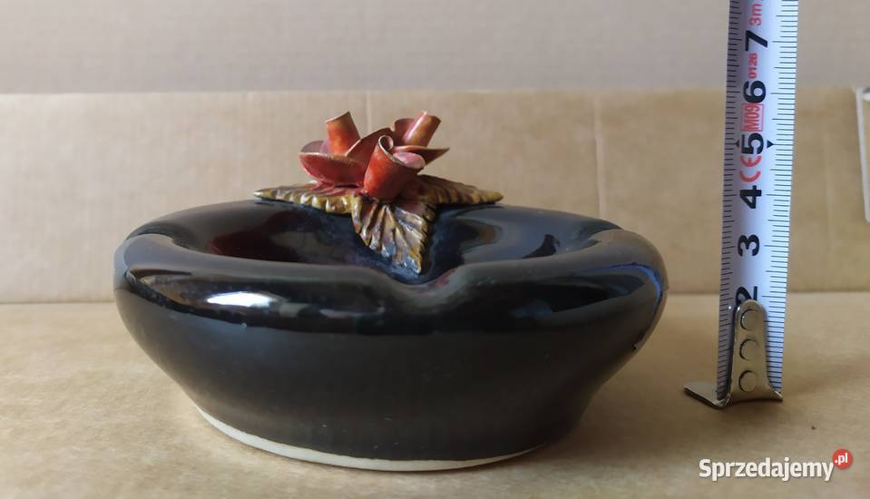 511 RÓŻA 2 POPIELNICZKA duza dekoracyjna Łódź