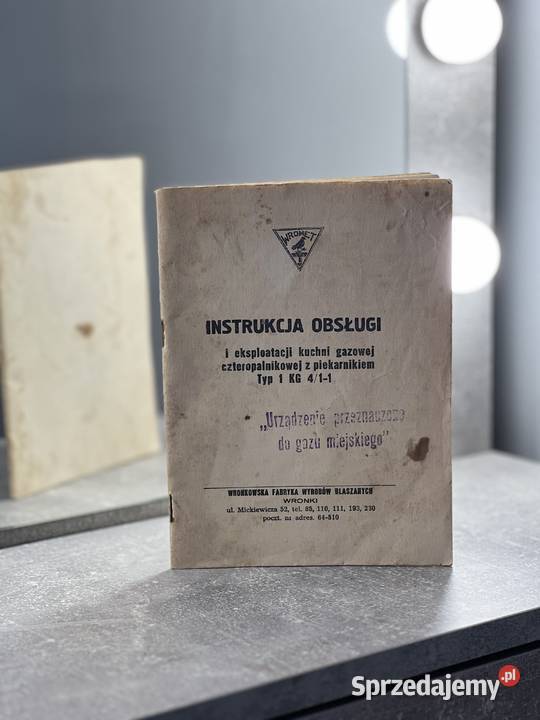 Ulotki instrukcje obsługi z PRLu HIT Pozostałe Jasło