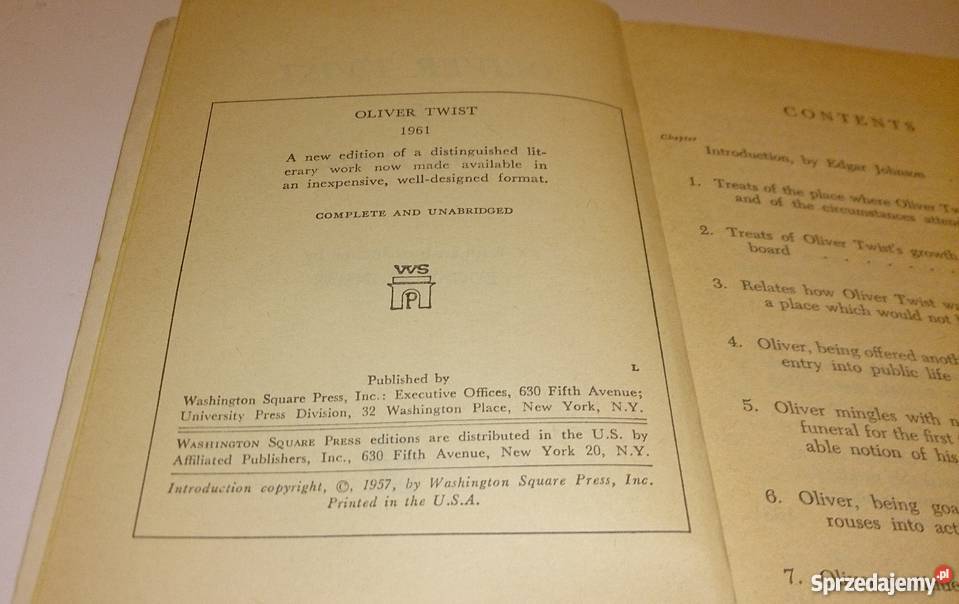 Charles Dickens Oliver Twist Książka Angielski Rogoźnik sprzedam