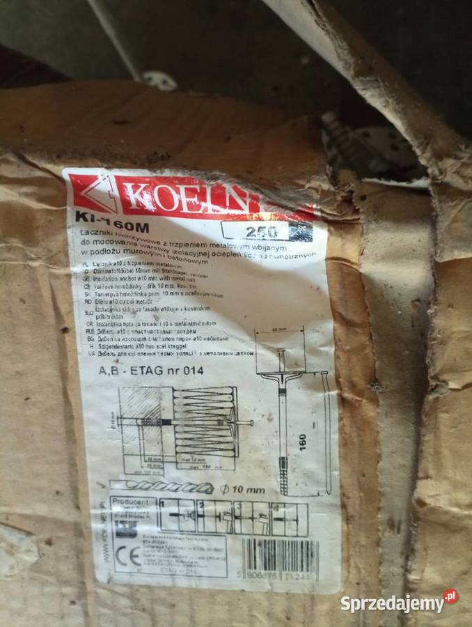 Koelner kołki do styropianiu 16 z metalowym dolnośląskie Wrocław
