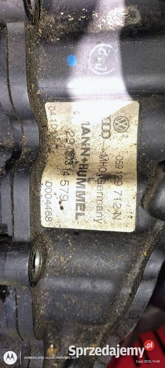 Kolektor dolotowy ssący Audi 27 30 TDI prawy Rok produkcji 2006 Kolektory ssące Lubin