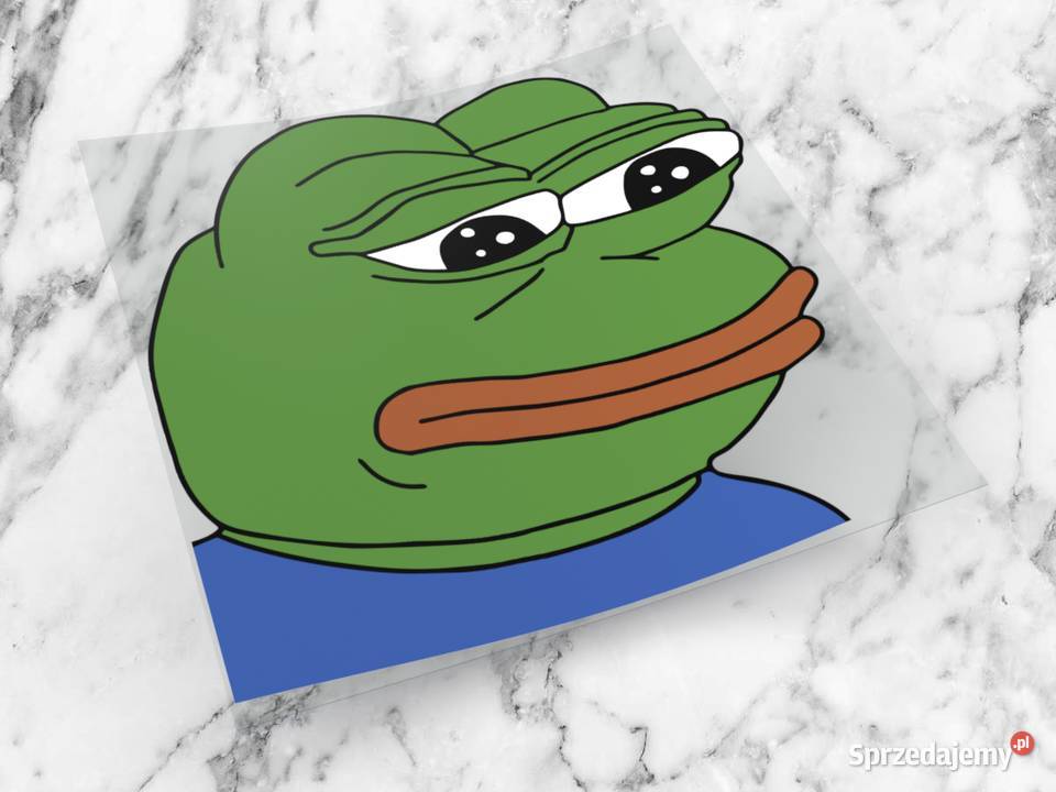 Naklejka SAD PEPE 8 x 8 sadpepe meme mem żaba 4 Choroszcz