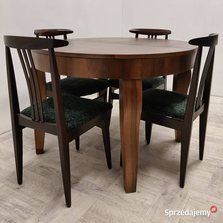 stół art Deco lata 60te vintage design polski łódzkie