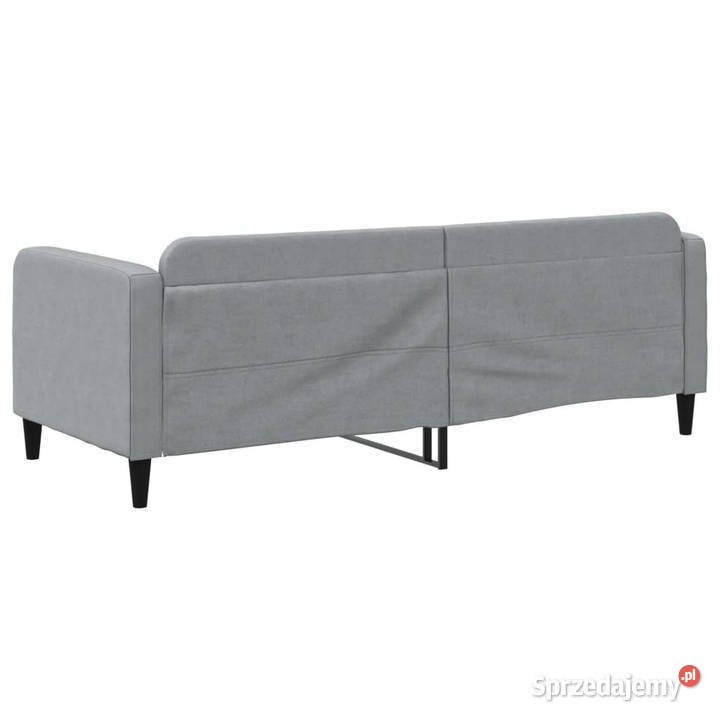Łóżko dzienne jasnoszare obite tkaniną 80x200 Warszawa