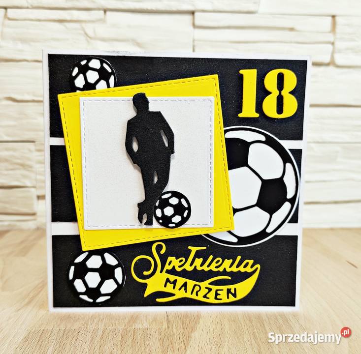 Kartka na 18 urodziny ręcznie robiona