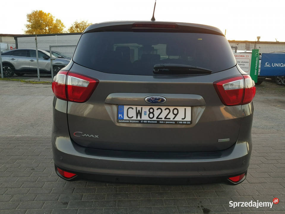 Ford C 16 Benzyna Turbo Titanium Skóry szary C-MAX Włocławek sprzedam