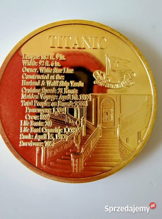 Numizmaty przedstawiające Titanica Numizmatyka Żory