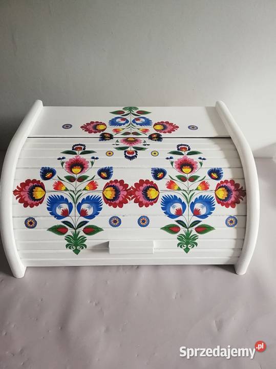 Chlebak duży folk różne wzory decoupage opolskie Kędzierzyn-Koźle
