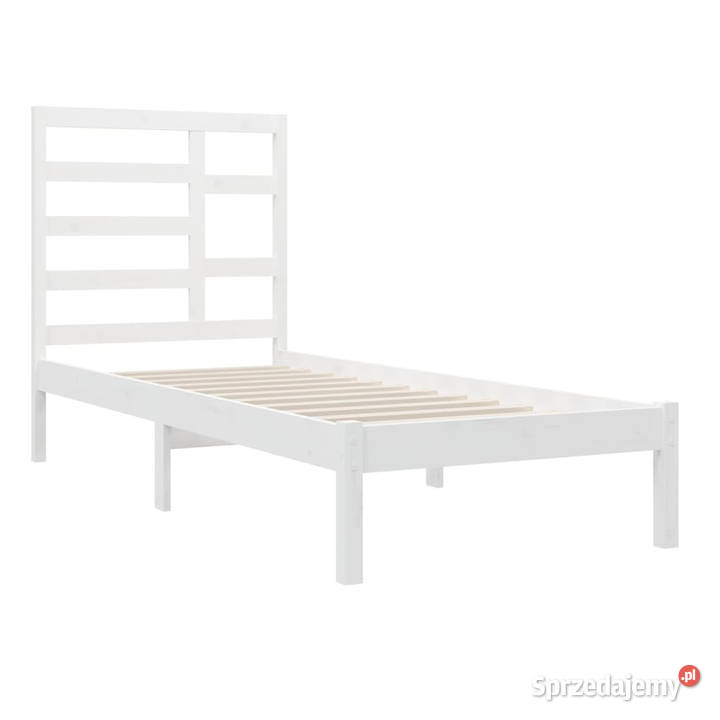 Rama łóżka biała lite drewno 90x200 WM3105781 mazowieckie Warszawa