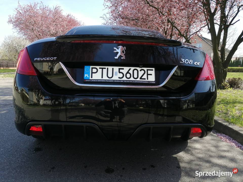 Peugeot 308 cc cabrio nieuszkodzony wielkopolskie Turek