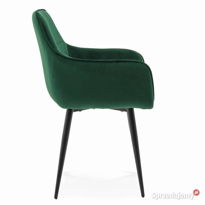 Krzesło Tapicerowane Quattro Butelkowa Zieleń 88cm Tarchały Małe