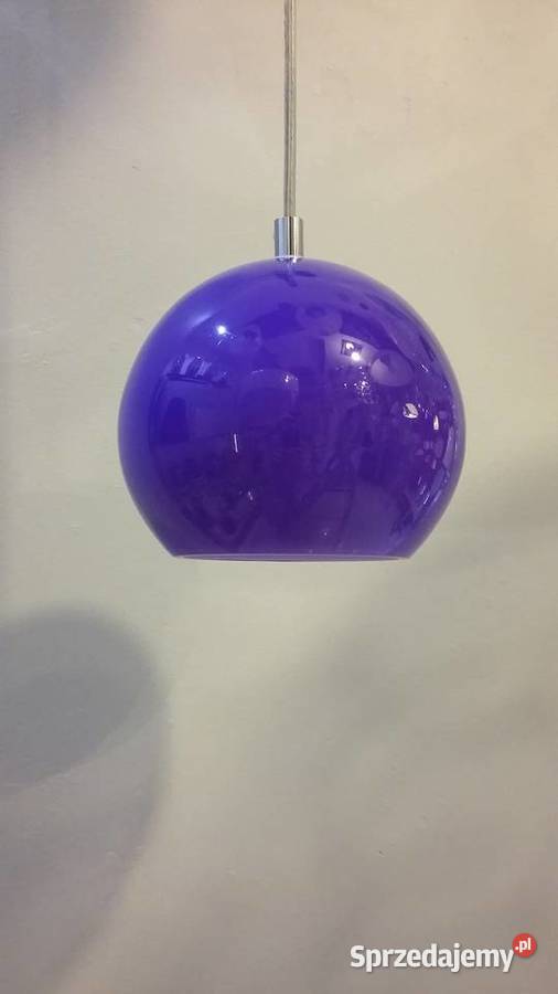 Lampa wisząca KULKA SZKŁO FIOLETOWE do pokoju Warszawa sprzedam