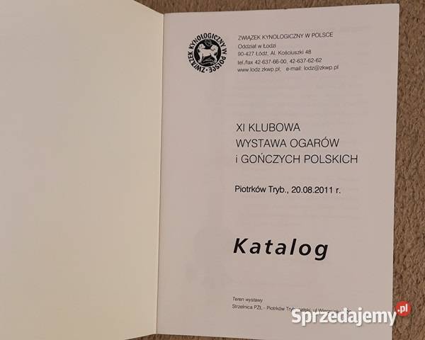 Katalogi Wystawowe XI i XIII Klubowa Wystawa miękka mazowieckie Warszawa sprzedam
