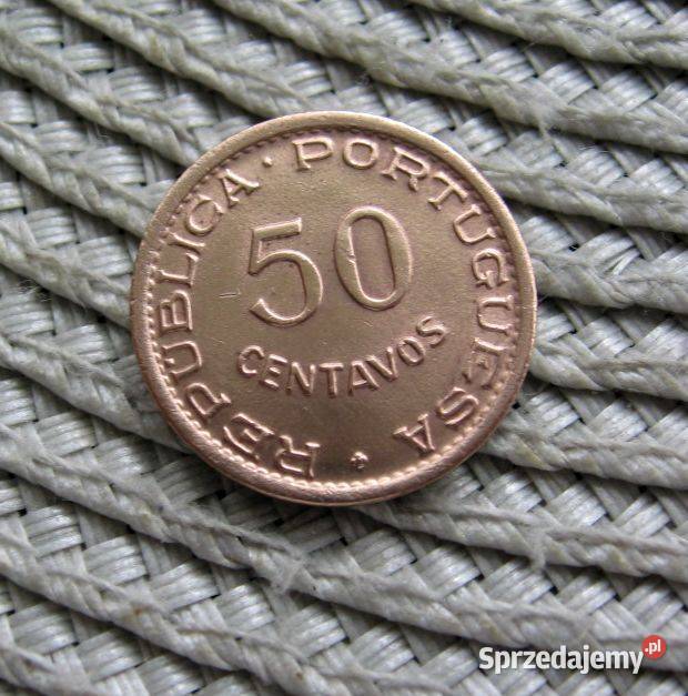 Angola Portugalska 50 Centavos 1957r Kalisz