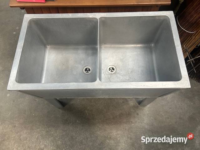 Zlew dwukomorowy aluminiowy Głogówko