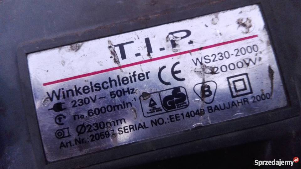 Szlifierka kątowa VIP Warka