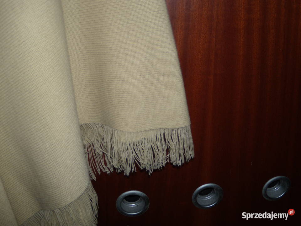 Ponczo z frędzlami żółty/złoty Warszawa