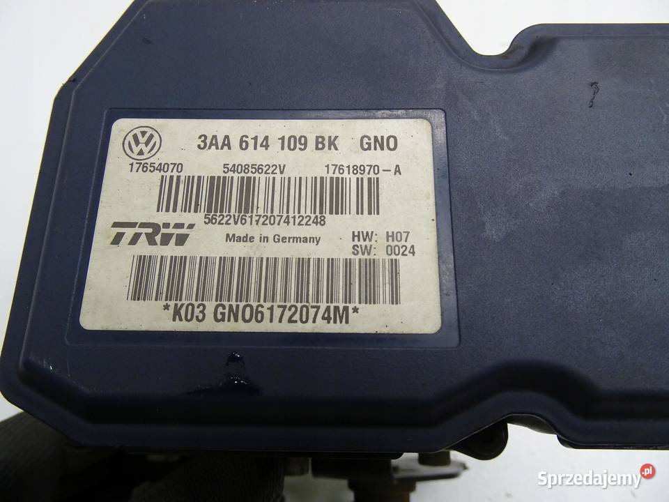 POMPA ABS HAMULCOWA 3AA614109BK 20 TDI VW PASSAT osobowe