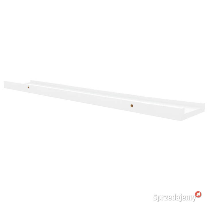 Półki ścienne na zdjęcia 2 białe 80x9x3 MDF Warszawa