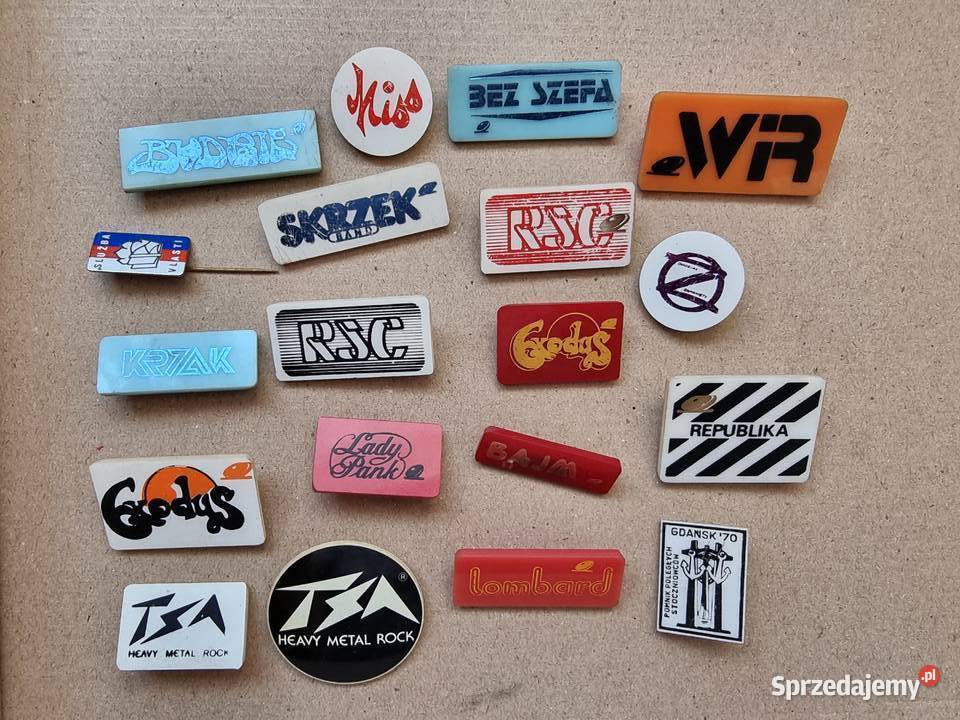 Przypinka Odznaka Lata 80 Lombard RepublikBajm Sosnowiec sprzedam