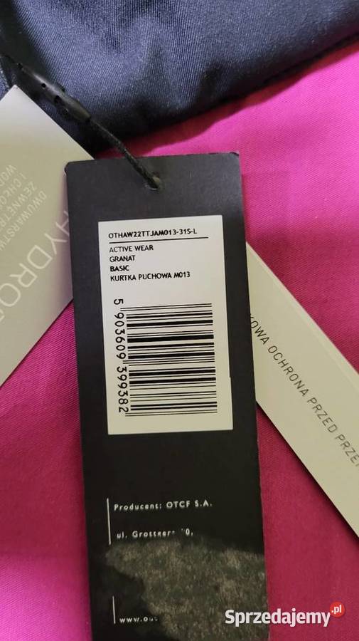 Nowa puchowa kurtka narciarska z membraną 8000 Łowicz