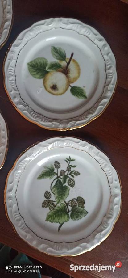 Talerzyk deserowy ręcznie malowane owoce Gdańsk