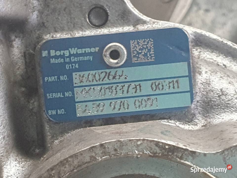 TURBOSPRĘŻARKA Volvo V60 XC60 S80 II 24 D5 turbo