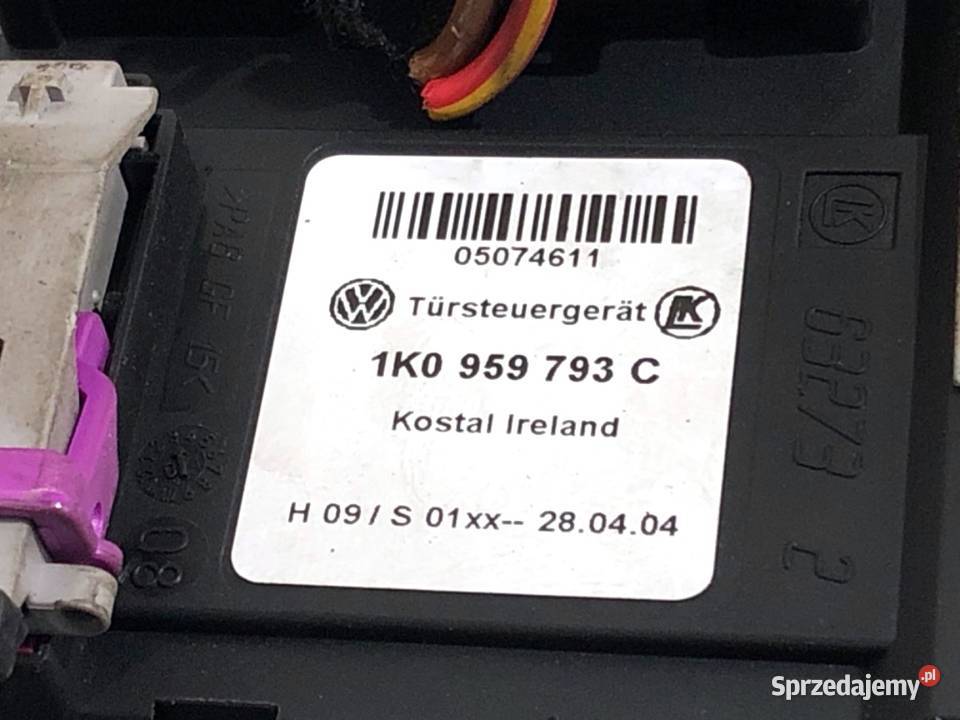 PODNOŚNIK SZYBY LEWY PRZÓD VW GOLF V 1K4837401E